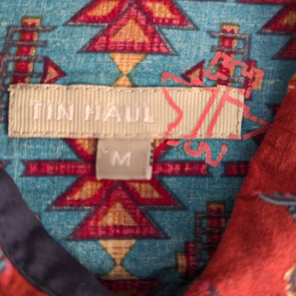 Tin Haul Horses and Southwestern Print button down top - Picture 6 of 8